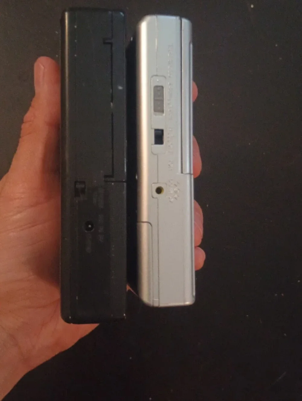 Sony Microcassette Recorders - Silver and Black Duo